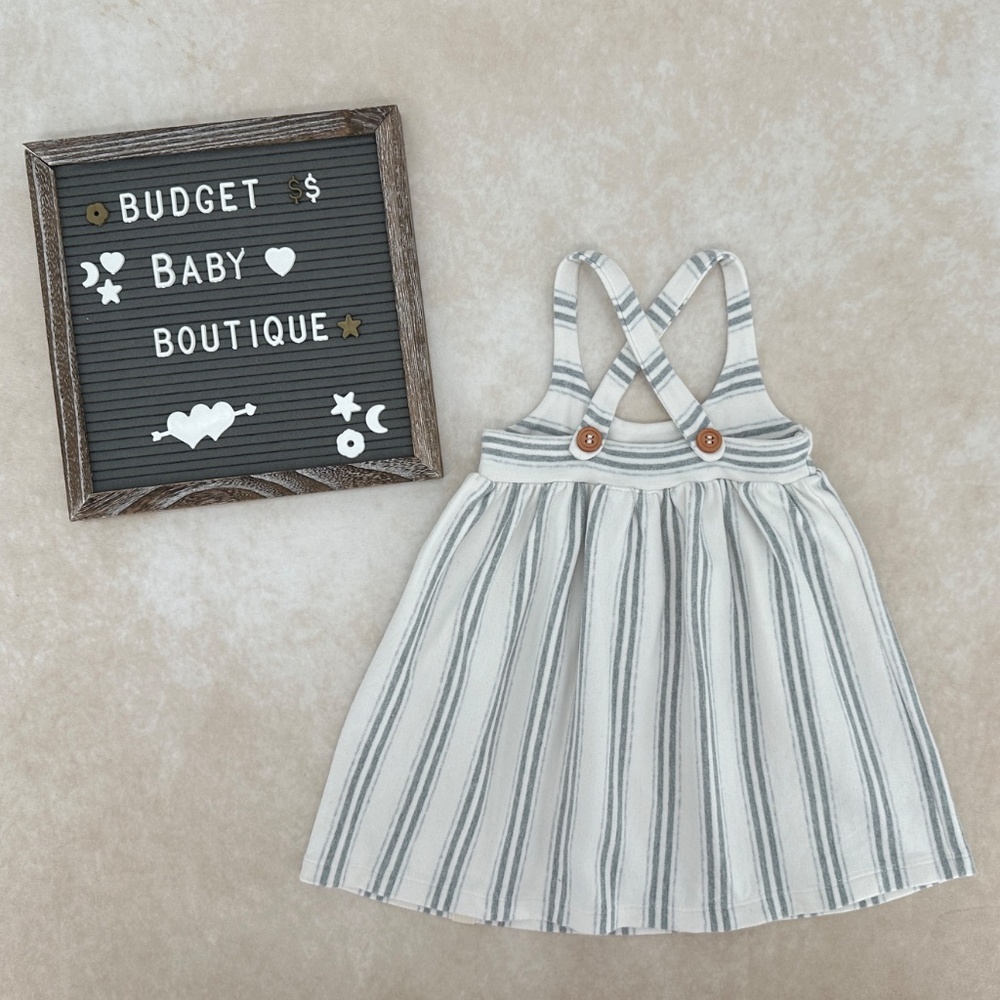 Lulu + Roo Gray Stripe Dress